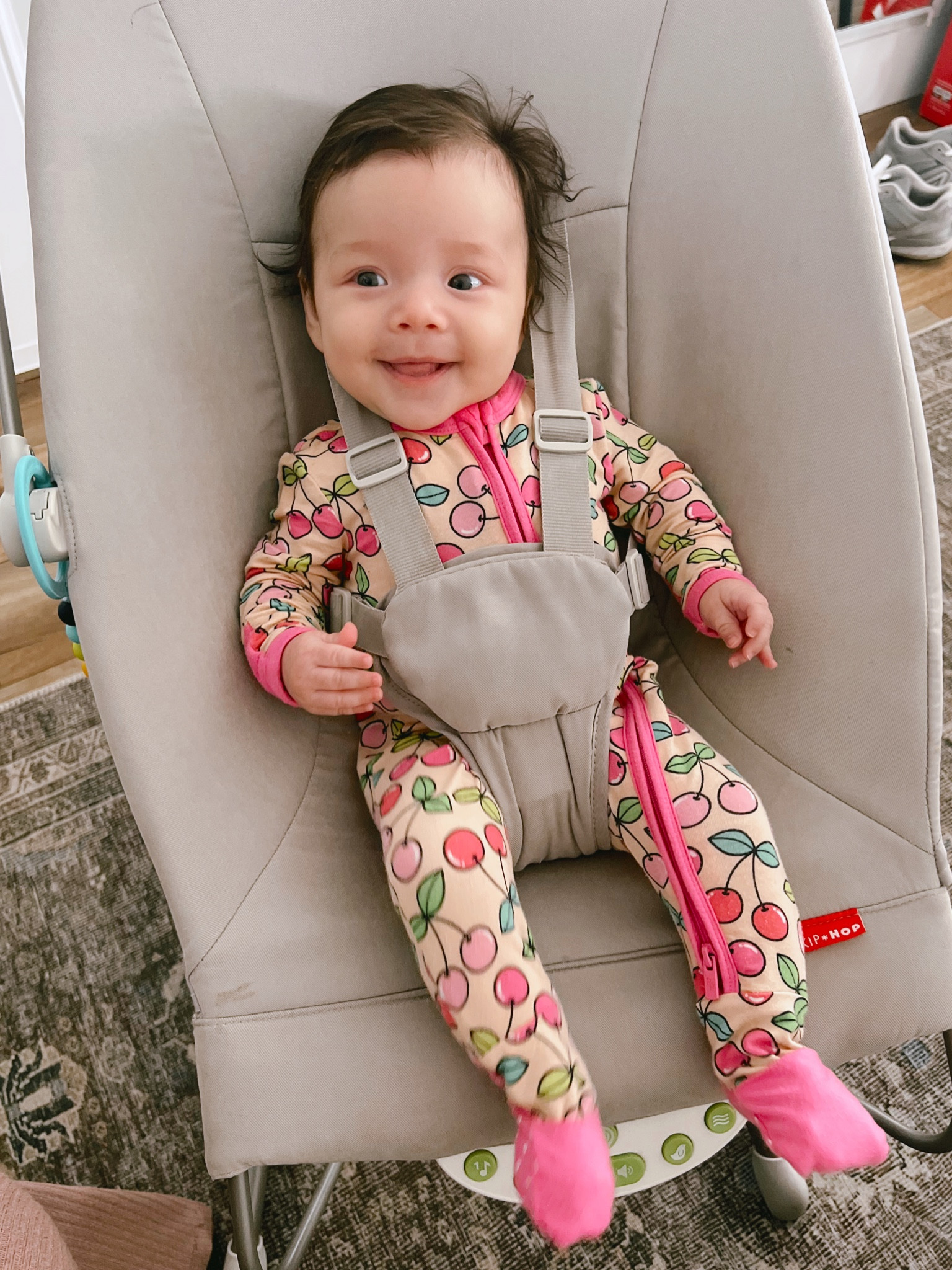 This convertible two way zip sleeper is so soft and the cutest cherry print! Baby girl is cozy and protected! 

#LTKbaby #LTKfamily #LTKkids