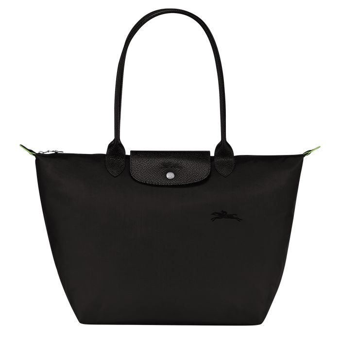 Shoulder bag L Le Pliage Green Black (L1899919001) | Longchamp US | Longchamp