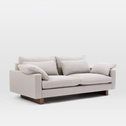 Harmony 82" Sofa (2.5 Seater), Eco Weave, Oyster | West Elm (US)