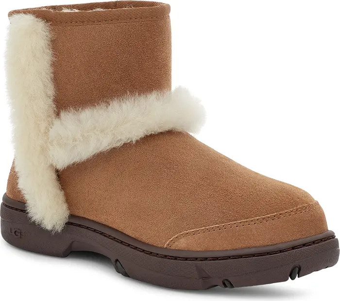 Sunburst Mini Genuine Shearling Bootie (Women) | Nordstrom