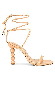 LPA Mel Lace up Sandal in Nude from Revolve.com | Revolve Clothing (Global)