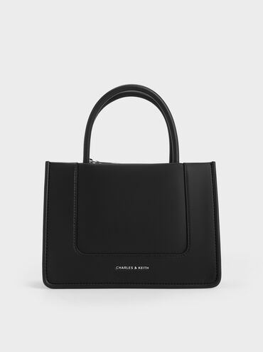 Noir Mini Daylla Tote Bag | CHARLES & KEITH UK | Charles & Keith UK