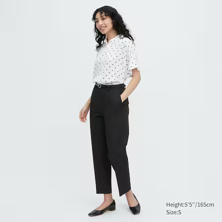 Linen Blend Pleated Wide Leg Trousers | UNIQLO (UK)