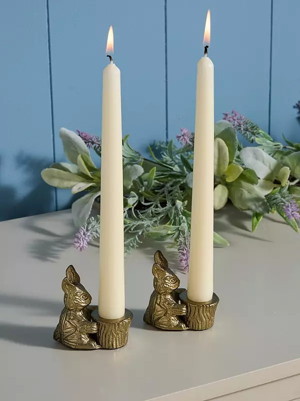 The Very Collection Set Of 2 Bunny Candle Holders | Very (UK)