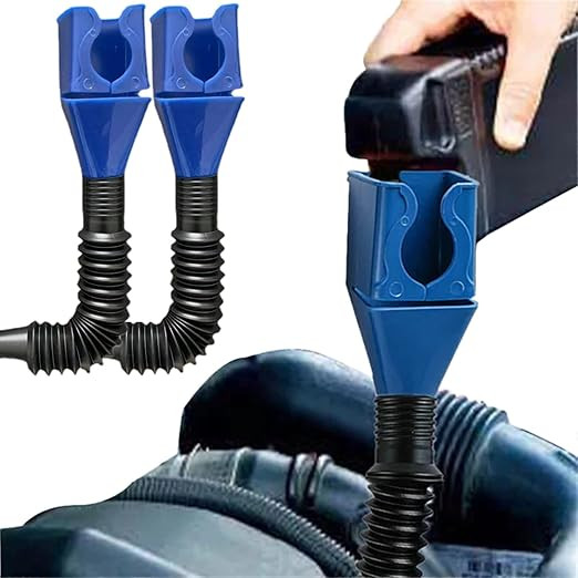 2PCS Universal Flexible Draining Oil Snap Plastic Funnel - Spill-Free, Hand-Free - for Automotive... | Amazon (US)