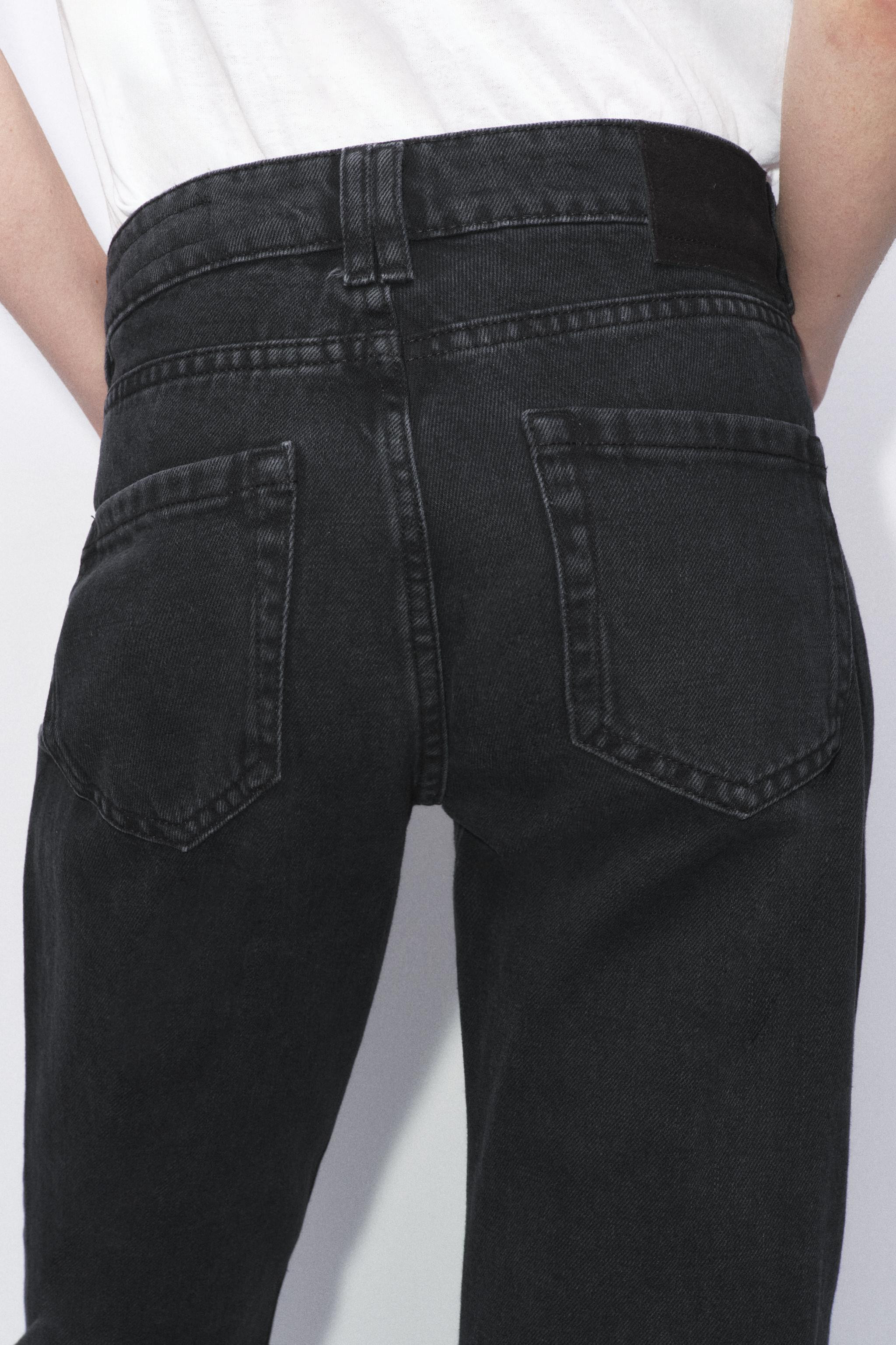 ZW COLLECTION CIGARETTE MID-RISE JEANS | Zara US