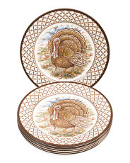 Made In England Set Of 6 Chantilly Turkey Salad Plates | Global Home | Marshalls | Marshalls