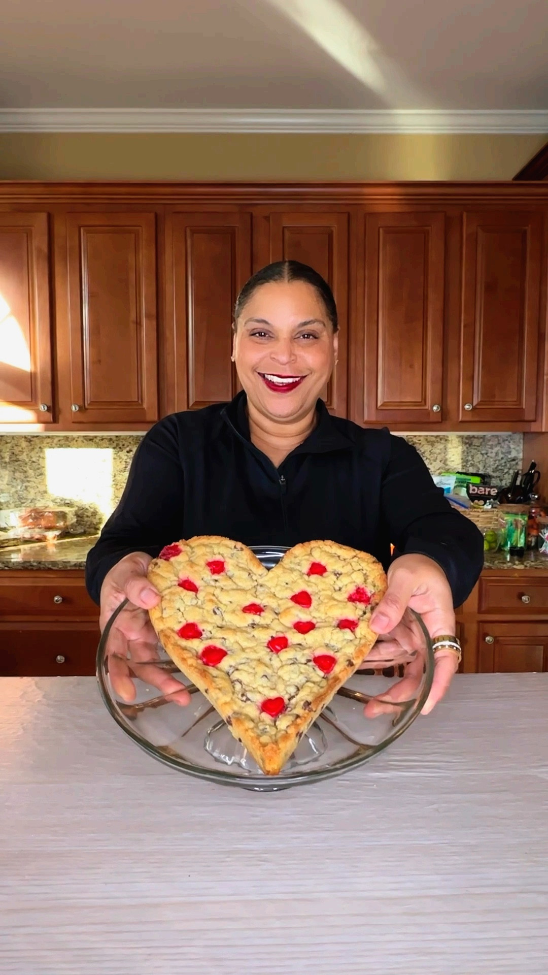 Valentines Cookie Cake // A cookie cake is always going to be a win in my home and this heart shaped one is so cute. Great for a party or just because. And kids can help.
Valentines DIY Cookie Cale Easy Recipe Fun Dessert


#LTKParties #LTKFamily #LTKHome