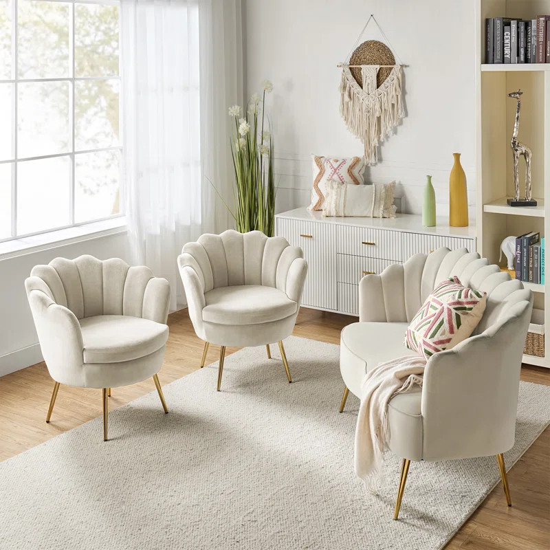 Hendrix 3 - Piece Velvet Living Room Set | Wayfair North America