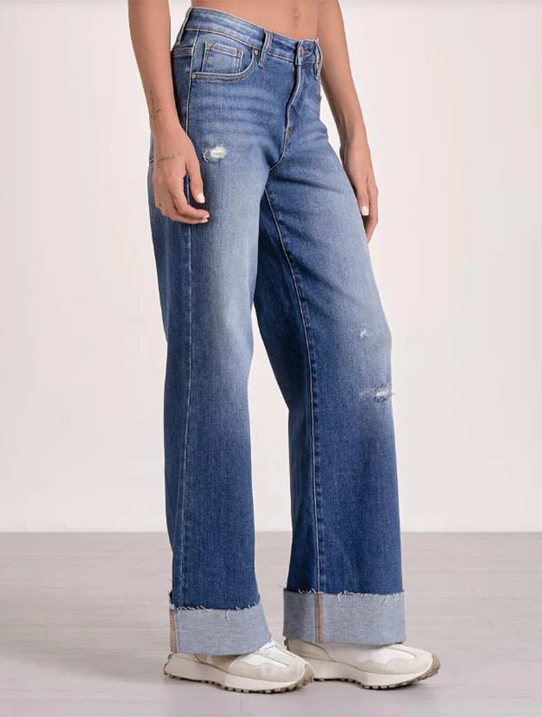 Cuffed Bottom Jeans | JAYNE