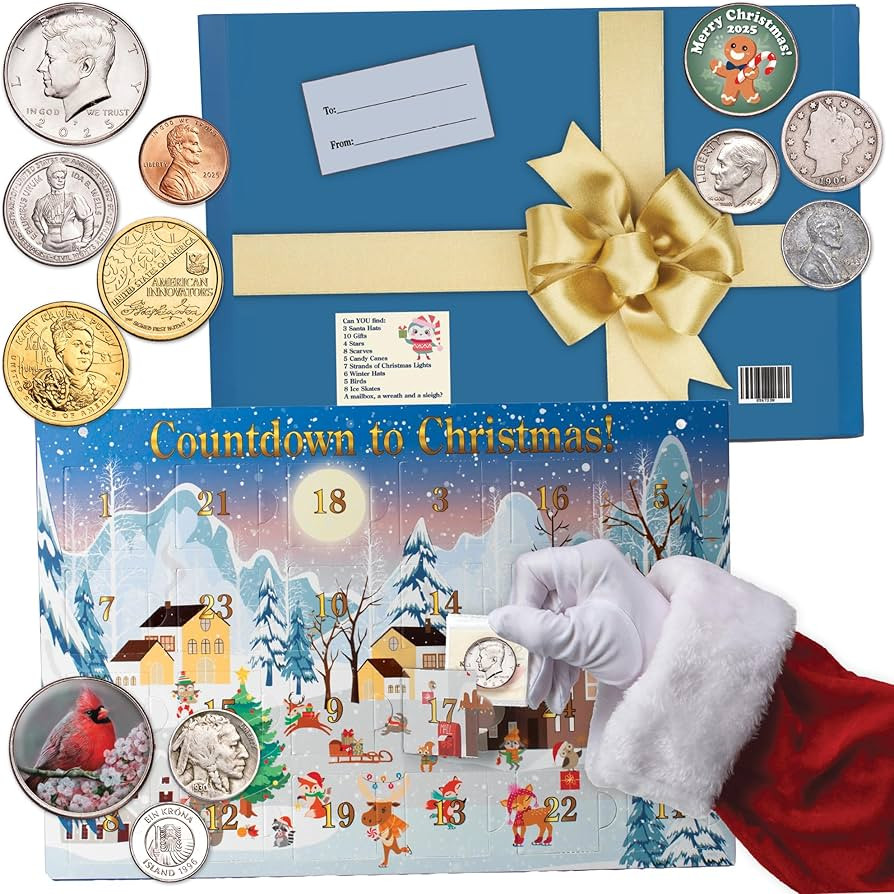 2025 Littleton Coin’s Advent Calendar – Christmas Countdown with Lincoln Cent & Global Coins | Amazon (US)