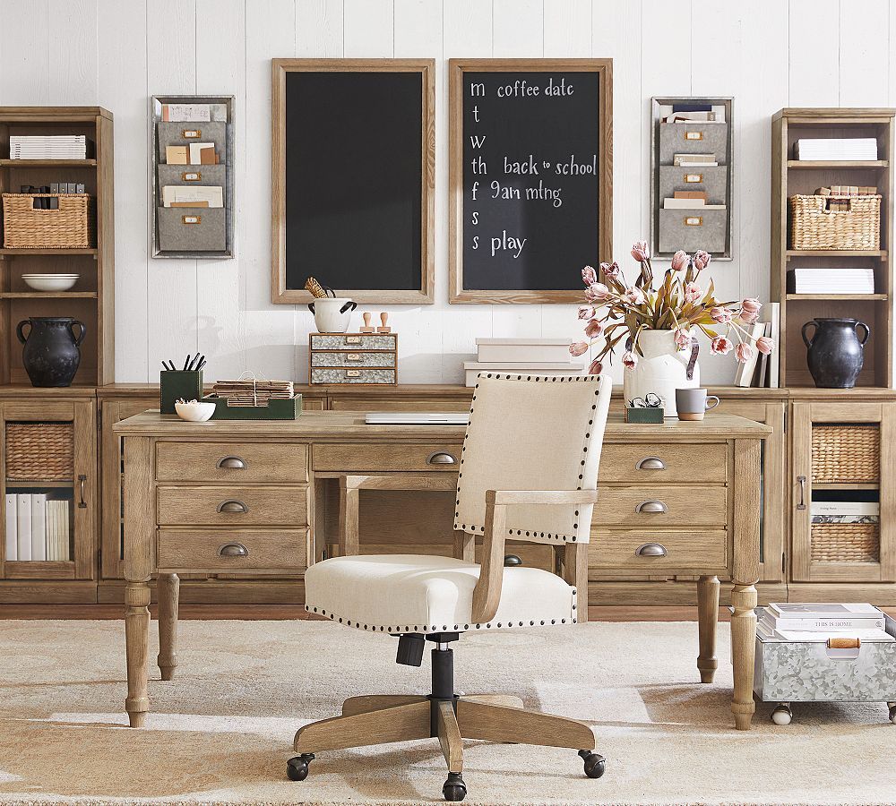 Printer's Keyhole Desk with Drawers | Pottery Barn (US)