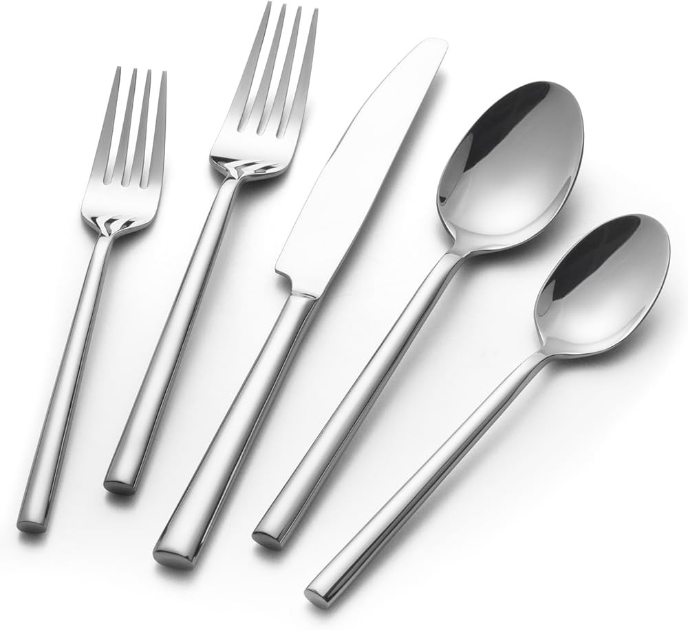 Alata Potter 20-Piece Forged Silverware Set Stainless Steel Flatware Set Cutlery Set,Service for ... | Amazon (US)