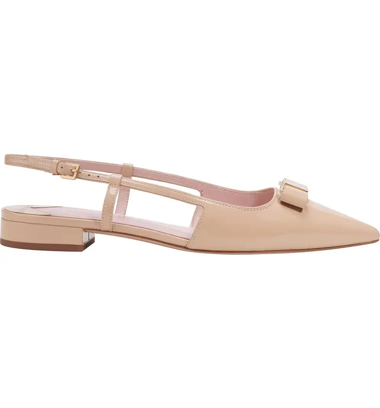kate spade new york bowdie pointed toe slingback flat (Women) | Nordstrom | Nordstrom