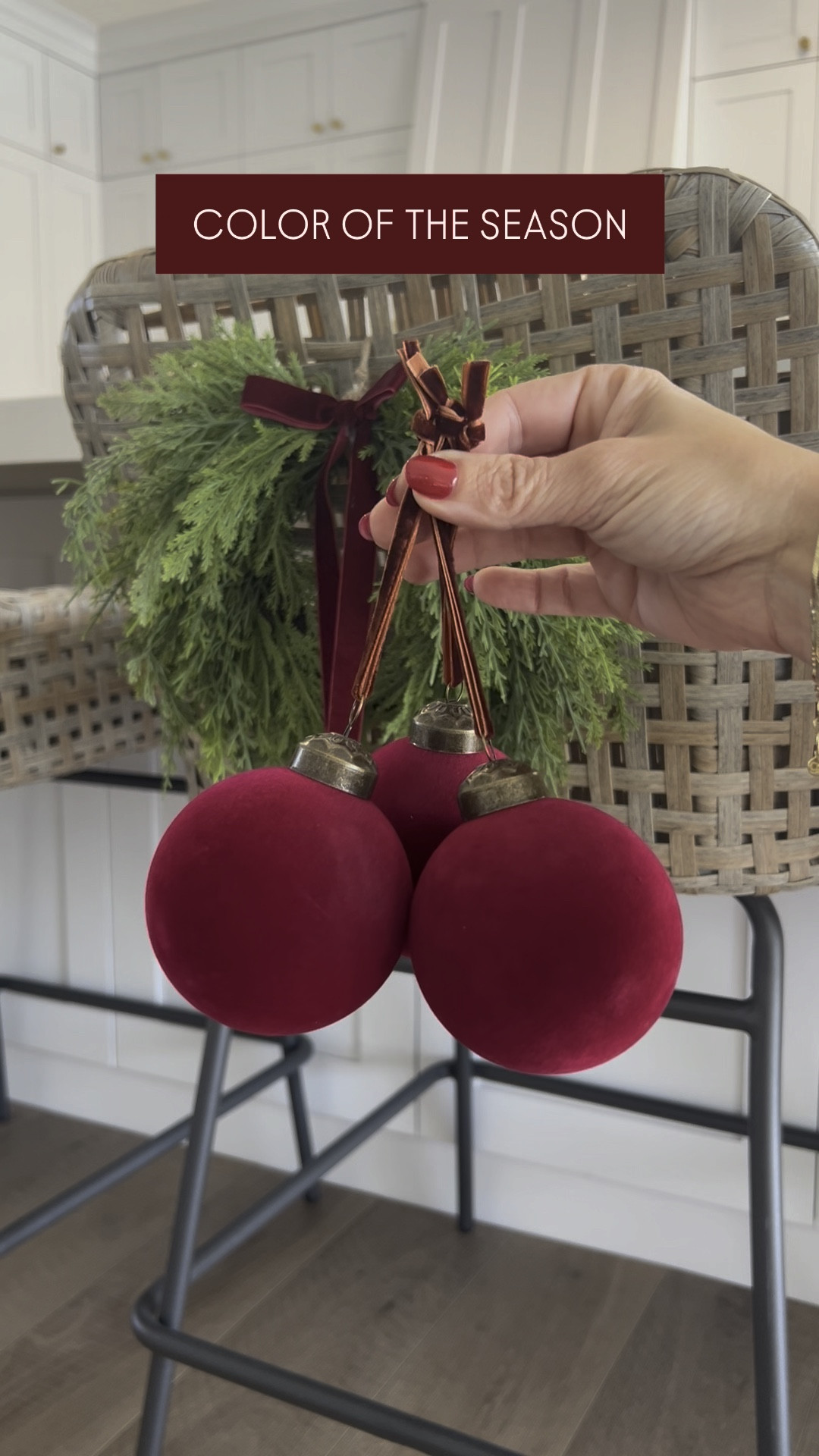 Holiday Color of the Season, red wine velvet ornaments, burgundy ornaments, Christmas red ornaments, holiday decorrations

#LTKHome #LTKHoliday #LTKSeasonal
