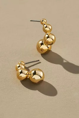 Multi-Sphere Curved Earrings | Anthropologie (US)