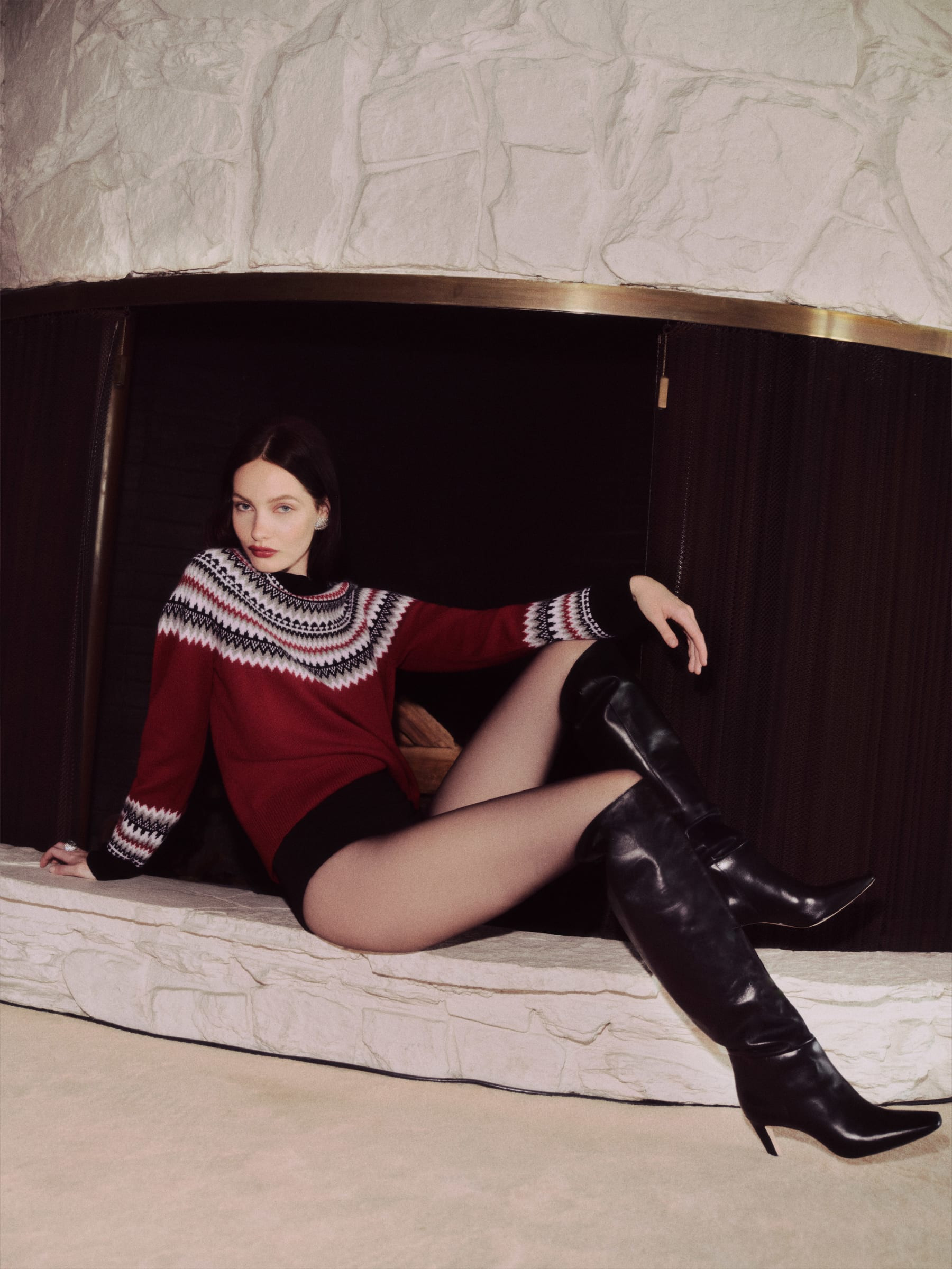 Sam Cashmere Fairisle Crew | Reformation (Global)