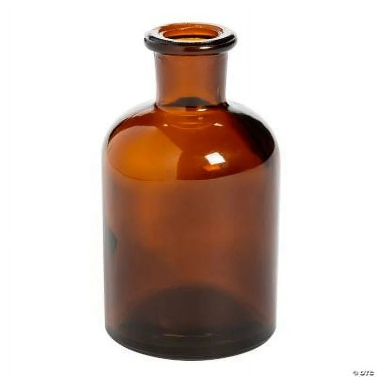 Small Amber Glass Bud Vases - Set of 6 - Apothecary Home Decor | Walmart (US)