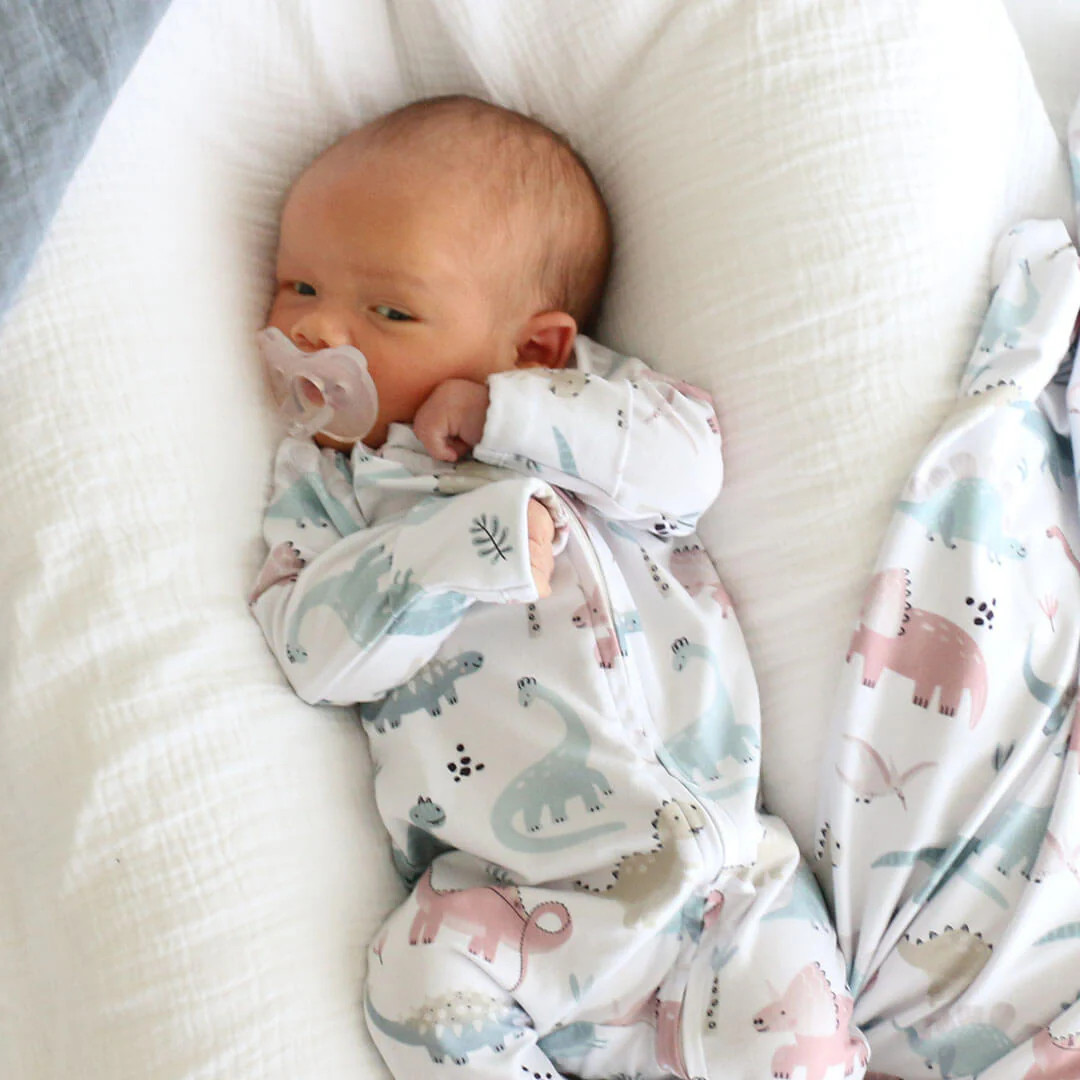 Prehistoric Pals Zipper Footie | Caden Lane