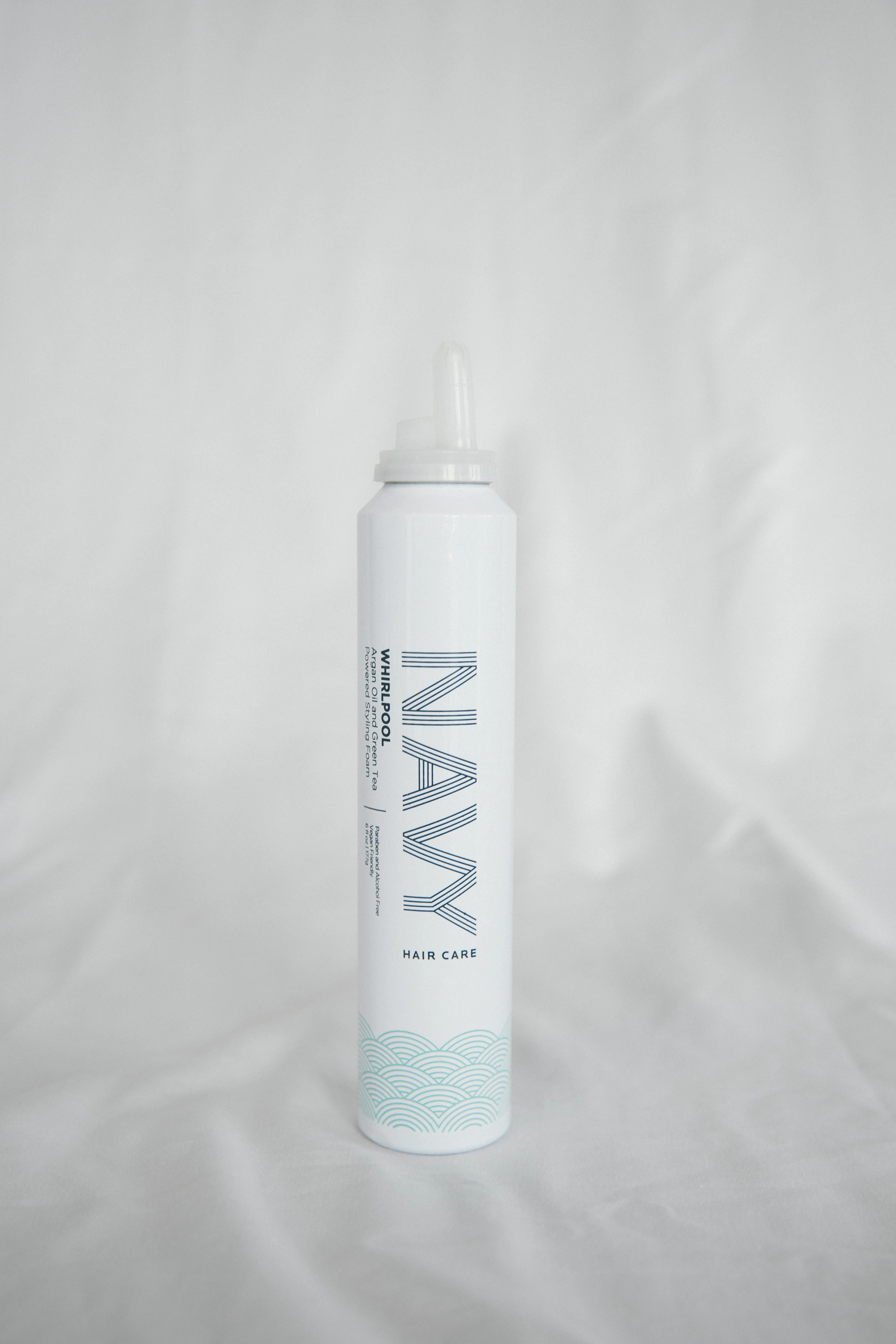 Whirlpool Argan Oil and Green Tea Powered Styling Foam | NAVY Hair Care