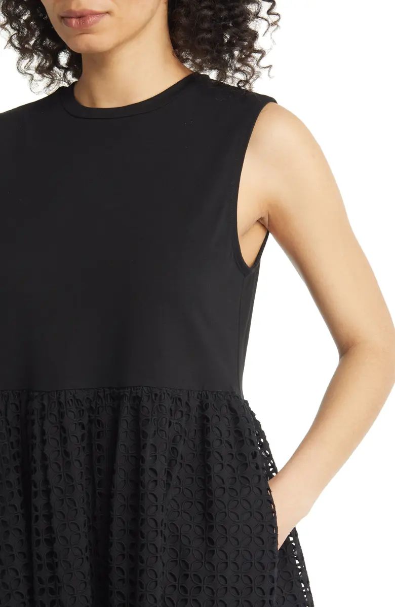 Schiffly Mixed Media Dress | Nordstrom