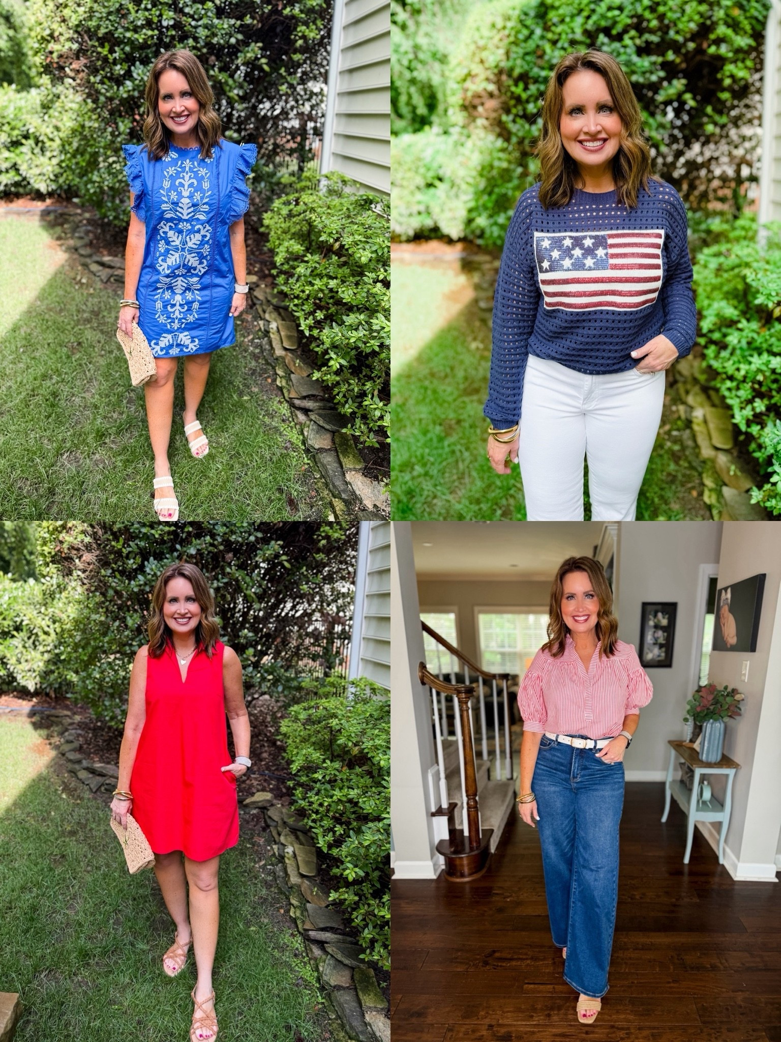 Americana 4th of July outfits from
Avara 

Size down in white jeans 
Red dress - size down if in between sizes

#LTKOver40 #LTKSeasonal