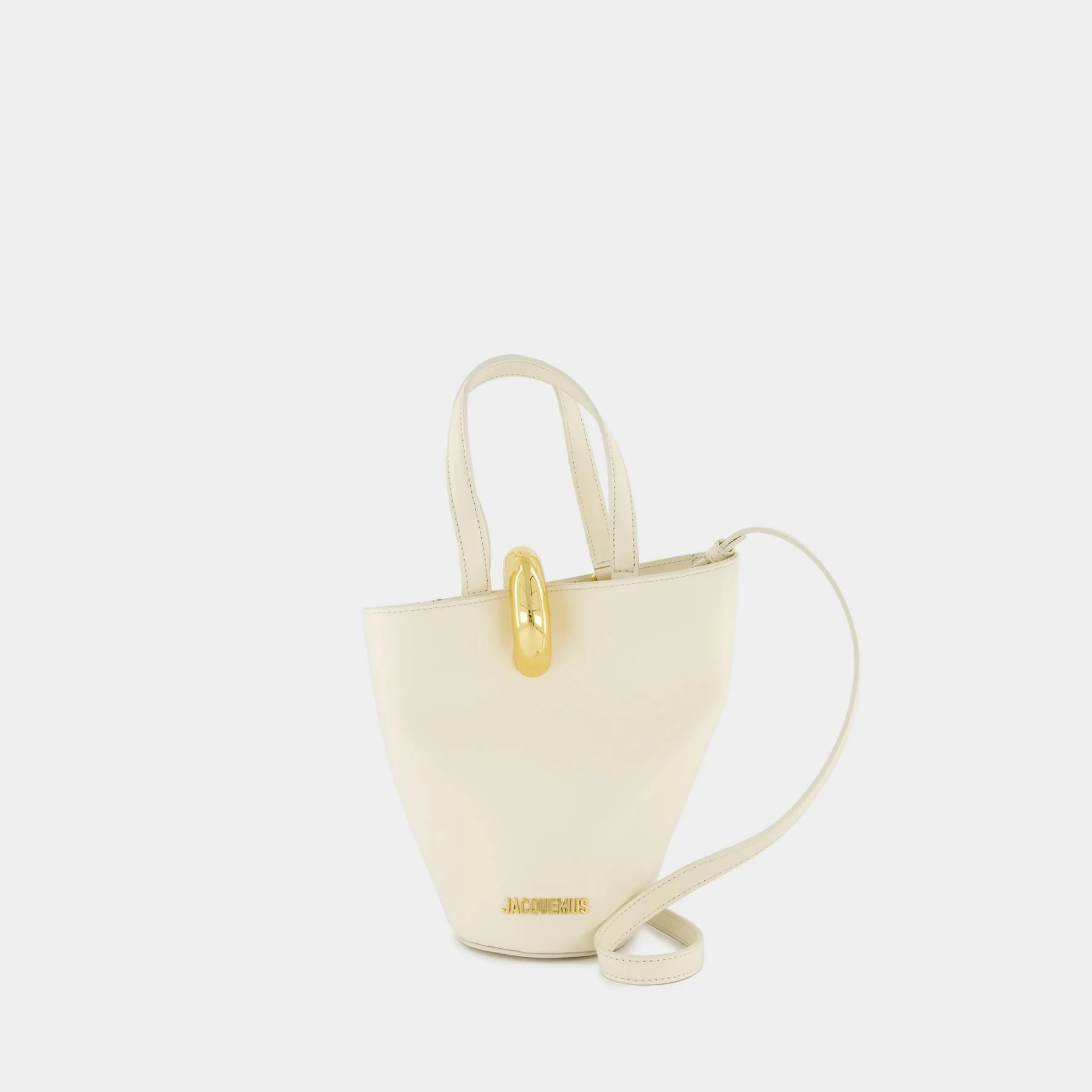 Le Petit Bambola Shopper Bag - Jacquemus - Leather - Ivory | Monnier Paris (ROW)