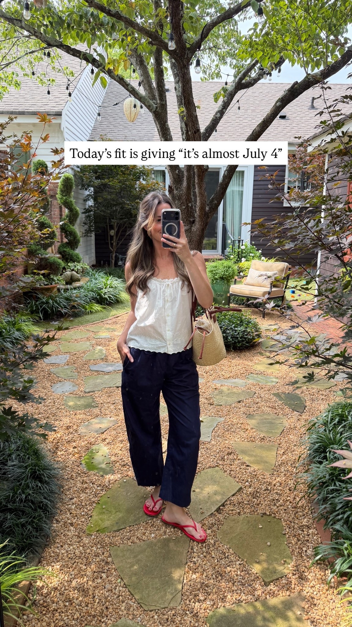 Today’s fit is giving “it’s almost July 4”