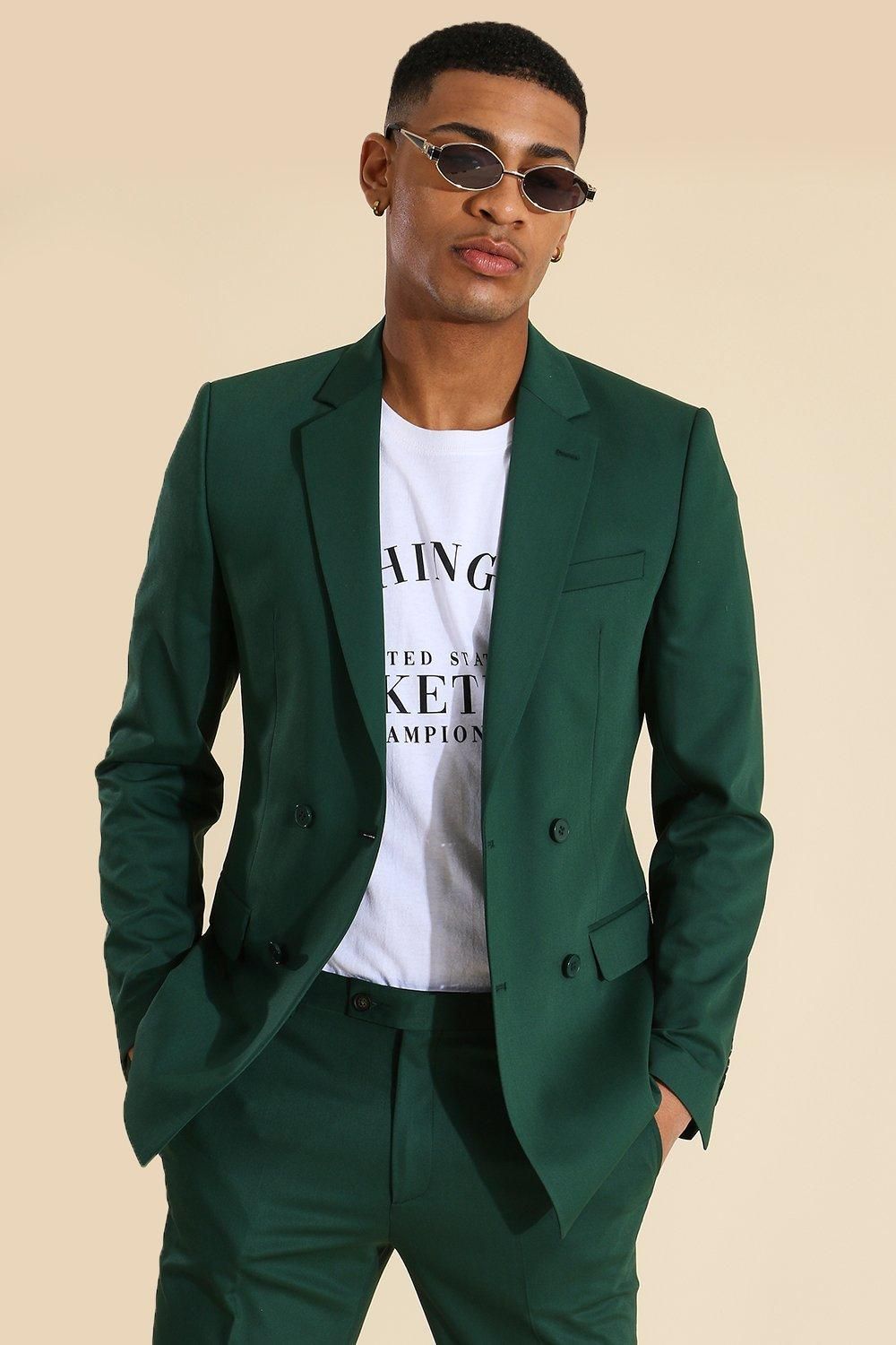 Skinny Double Breasted Suit Jacket | Boohoo.com (UK & IE)