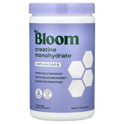 Bloom, Creatine Monohydrate, Unflavored, 7.3 oz (206 g) | iHerb