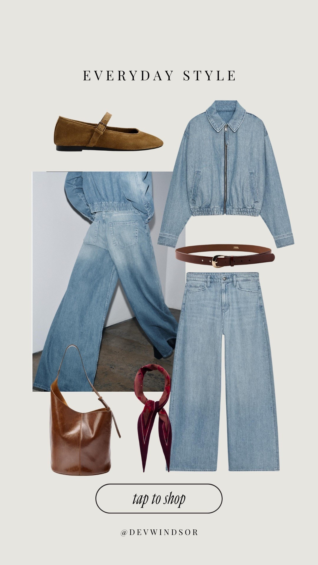 Denim on denim paired with rich leather details for the perfect balance of effortless + polished.🤎👖 

 

#LTKSeasonal #LTKStyleTip #LTKShoeCrush