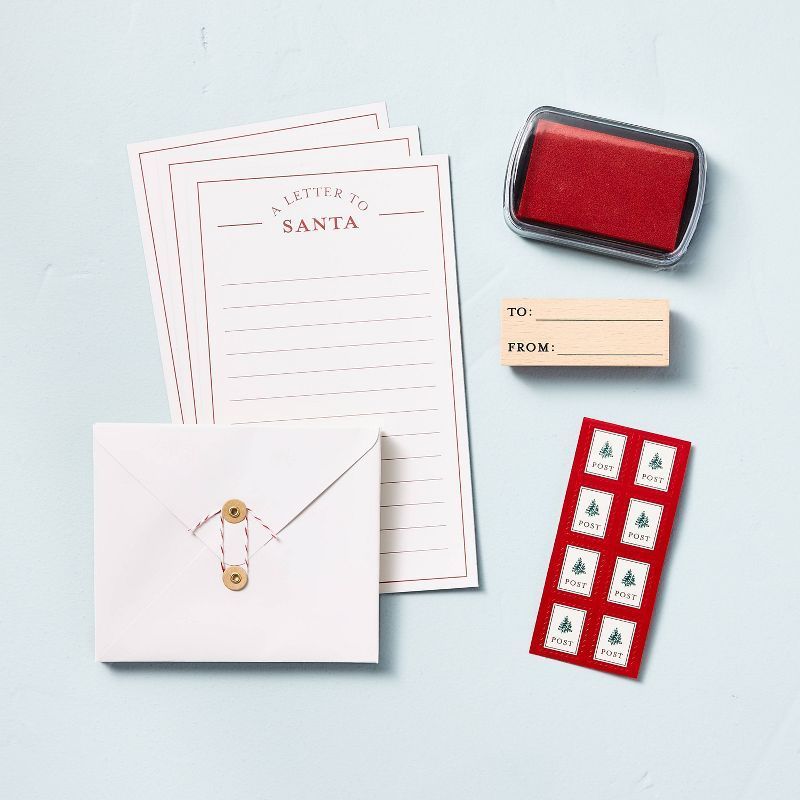 Letters To Santa Stationery Set - Hearth &#38; Hand&#8482; with Magnolia | Target