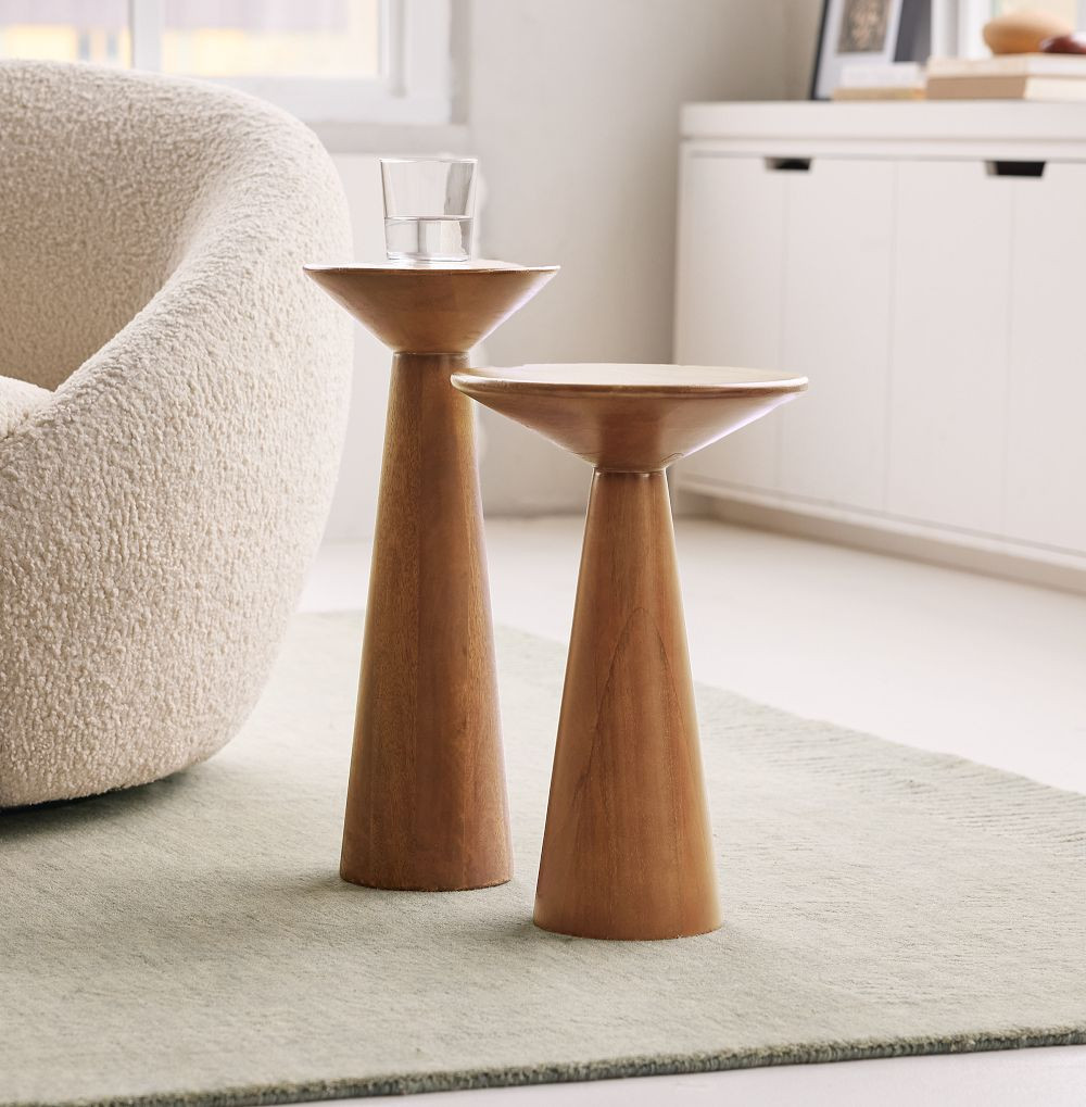 Meyer Solid Wood Drink Tables (8.7"&ndash;11.5") | West Elm (US)