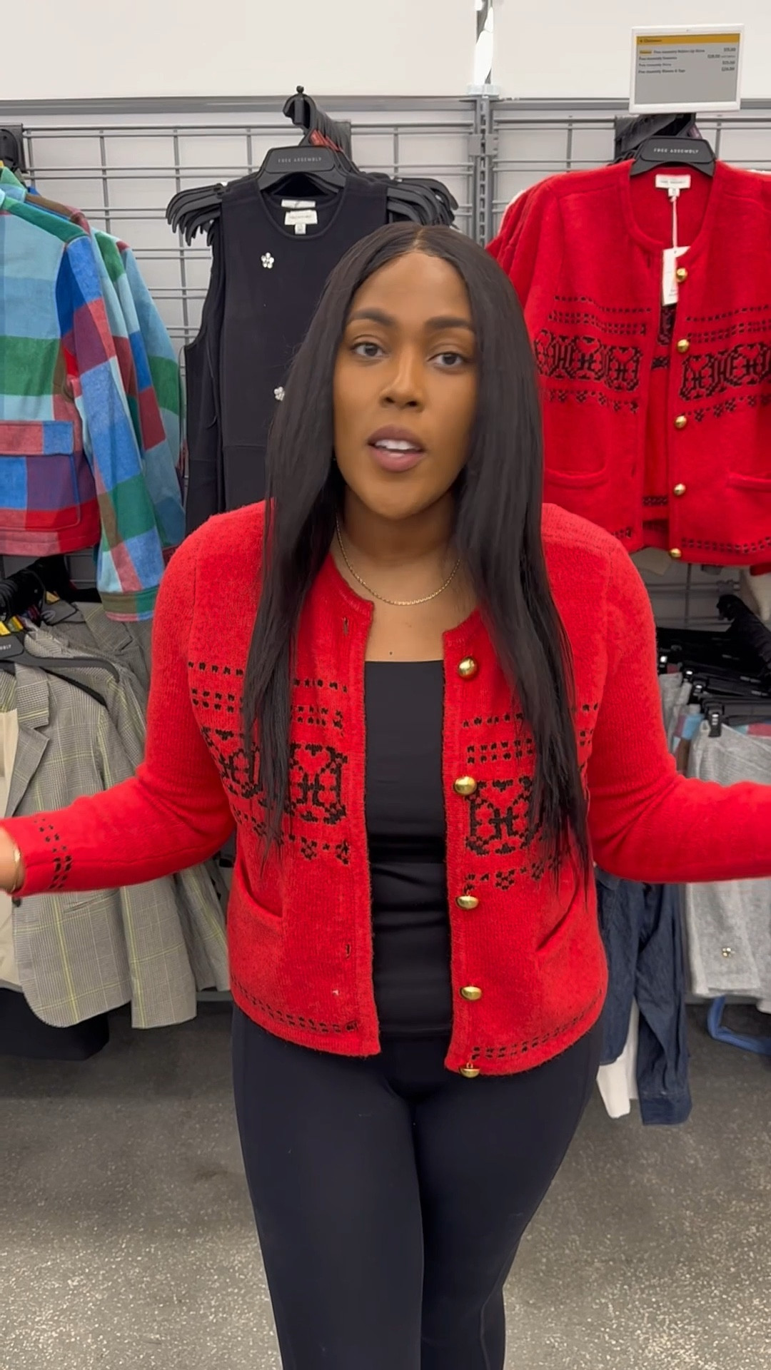 Super cute affordable holiday sweater cardigan at Walmartt
