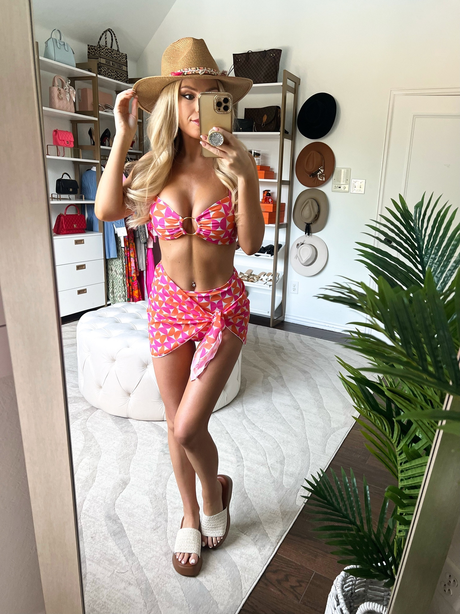 Macy20 for 20% off! Pink lily swim. 3 piece bikini set. High waisted bikini. Beach vacation. Resort wear 

#LTKshoecrush #LTKtravel #LTKswim