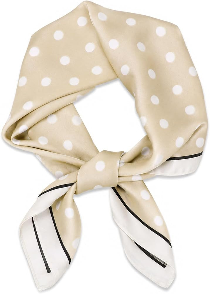 Polka Dot Bandanas for Women 25.6" Head Scarf for Beach Travel Date | Amazon (US)