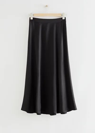 Long Flared Satin Skirt | & Other Stories US