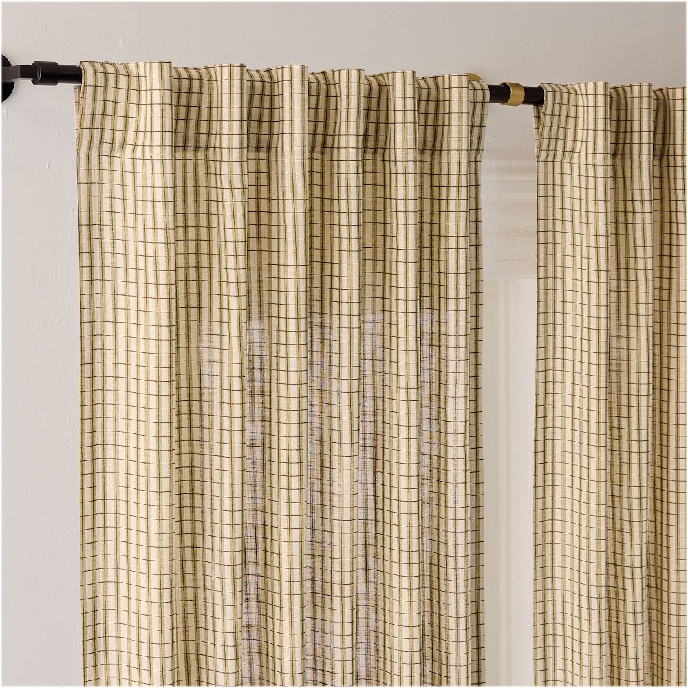 Gingham Curtain | West Elm (US)