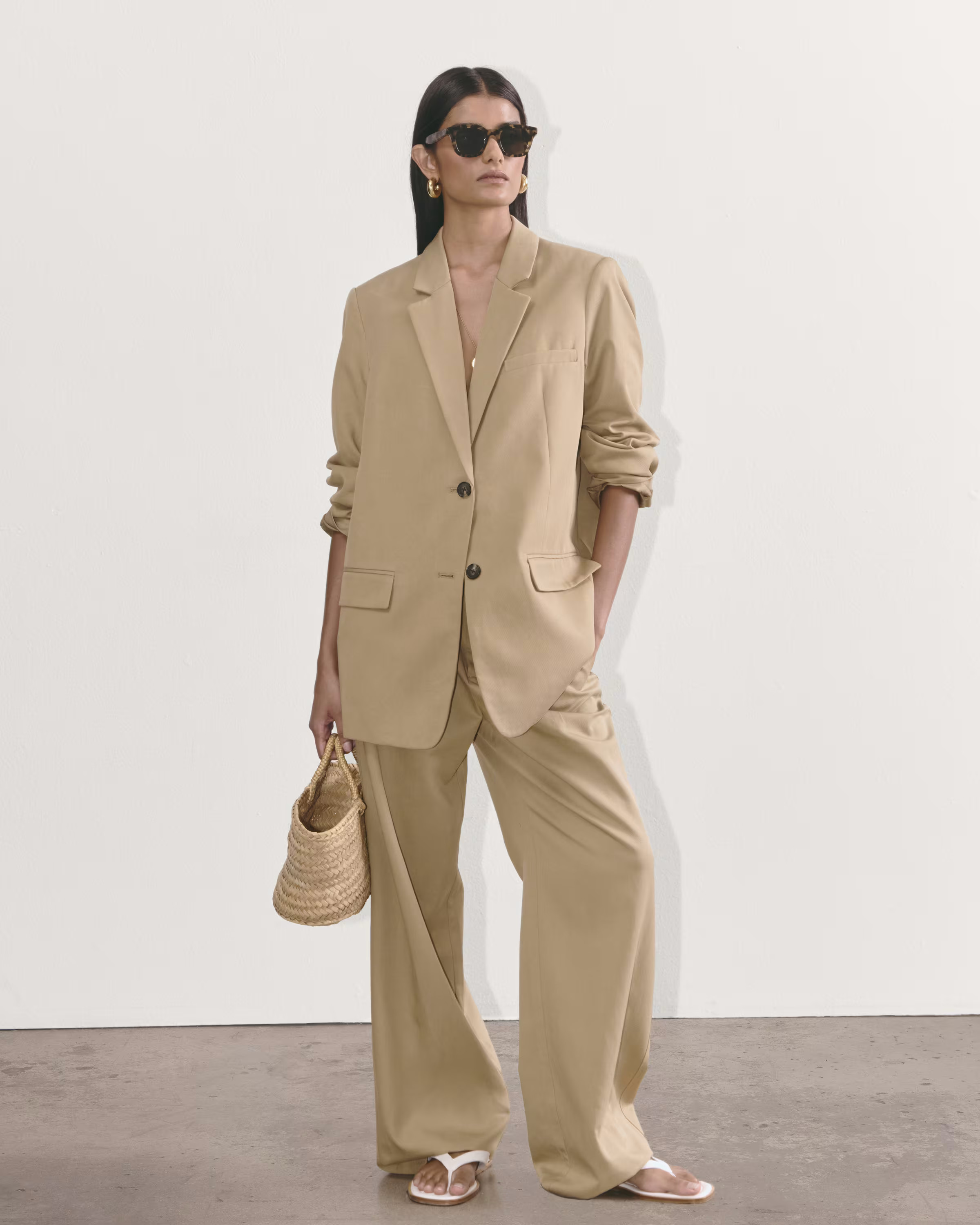 The Draper Pleated Pant in Buttersmooth | Everlane