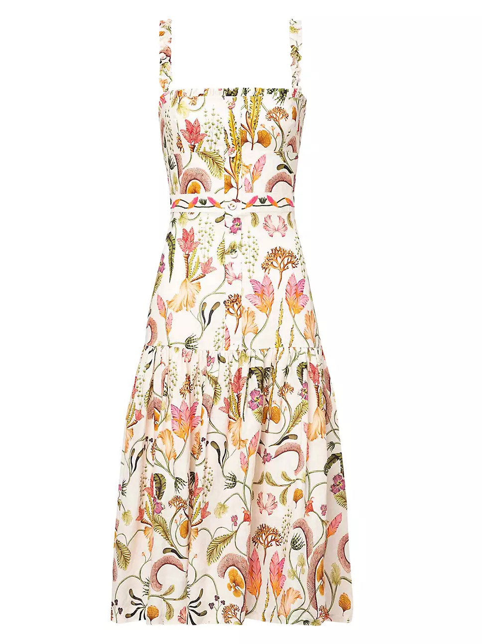 Nispero Habitat Sleeveless Linen Midi-Dress | Saks Fifth Avenue