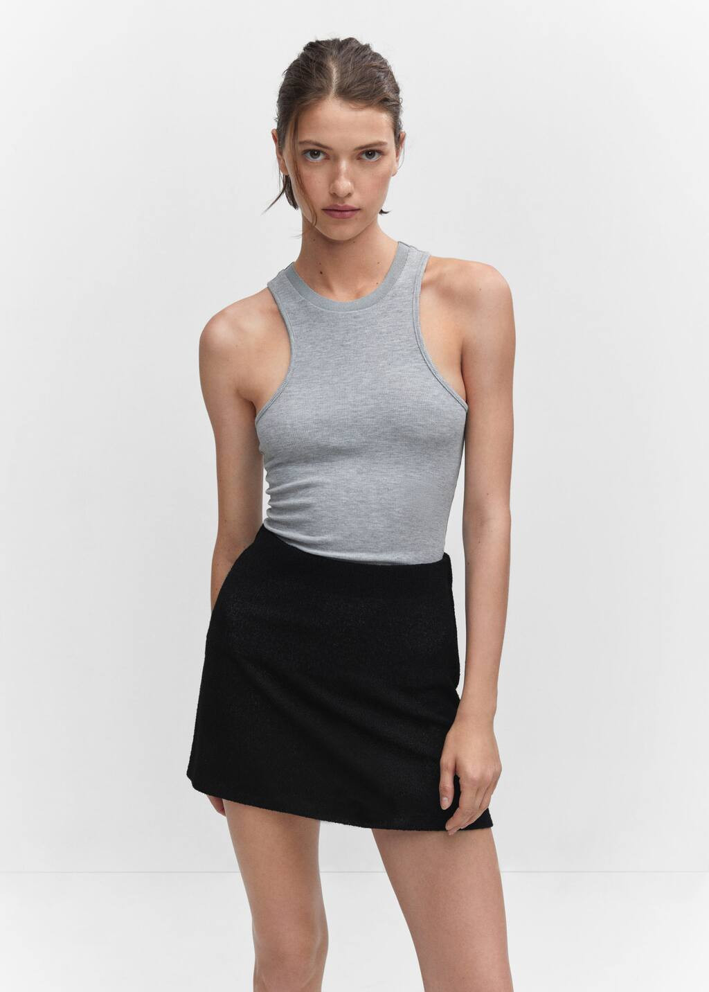 Knitted miniskirt -  Women | Mango USA | MANGO (US)