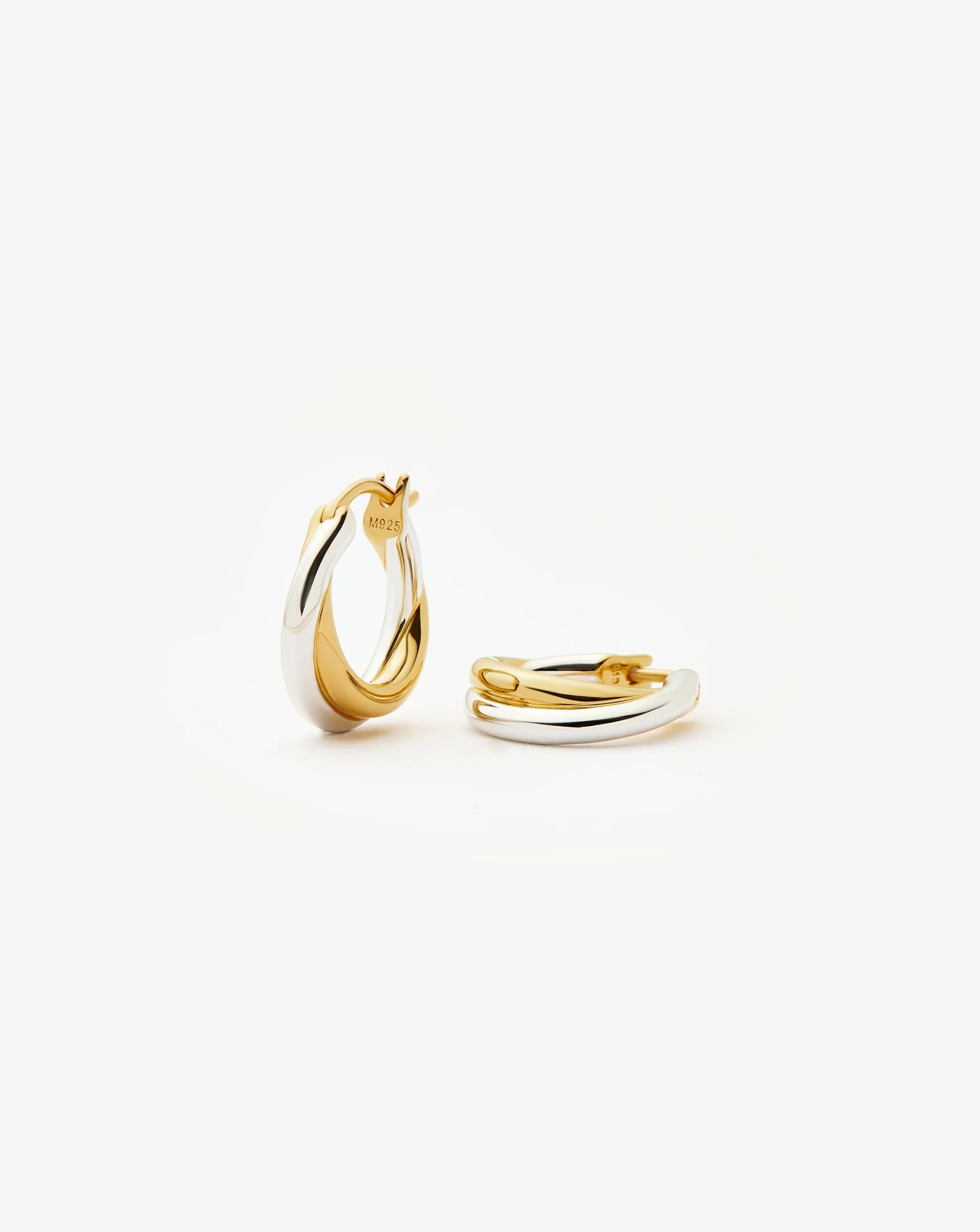 Lucy Williams Entwine Small Hoop Earrings | Mixed Metal | Missoma UK
