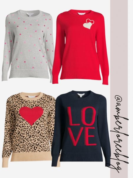 Valentine’s Day crew neck sweaters from Walmart! 

#LTKmidsize #LTKSeasonal #LTKfindsunder50