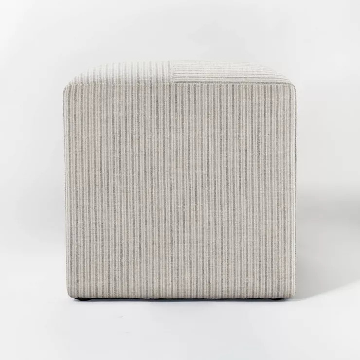 Lynwood Square Upholstered Cube - Threshold™ designed with Studio McGee | Target