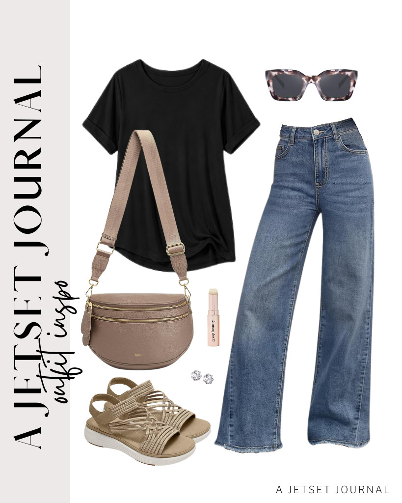Get comfy and chic with this oversized tee paired with Trendy Queen’s jeans. It matches the best-selling Vilanva walking sandals and Kattee crossbody bag. Accessorize it with FEISEDY classic sunnies and stud earrings, and you’re done!

#LTKSeasonal #LTKSaleAlert #LTKTravel
 

 