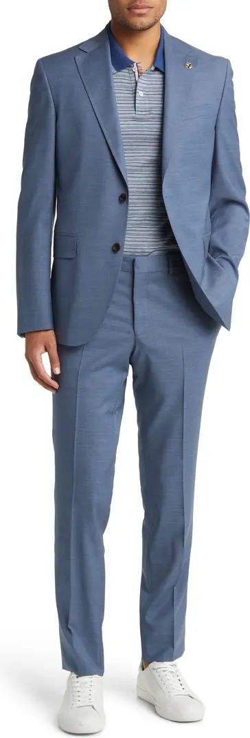 Ted Baker London Ralph Extraslim Fit Solid Stretch Wool Suit | Nordstrom | Nordstrom