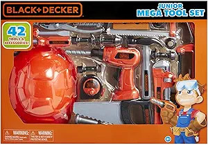 BLACK+DECKER Junior Kids Tool Set - Mega Tool Set with 42 Tools & Accessories! Role Play Tools fo... | Amazon (US)