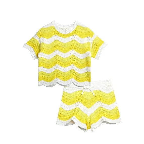 Jessica Simpson Girls' Crochet Short Set, Sizes 4-16 | Walmart (US)