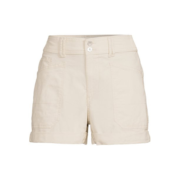 Time and Tru Women's Roll Cuff Utility Shorts | Walmart (US)