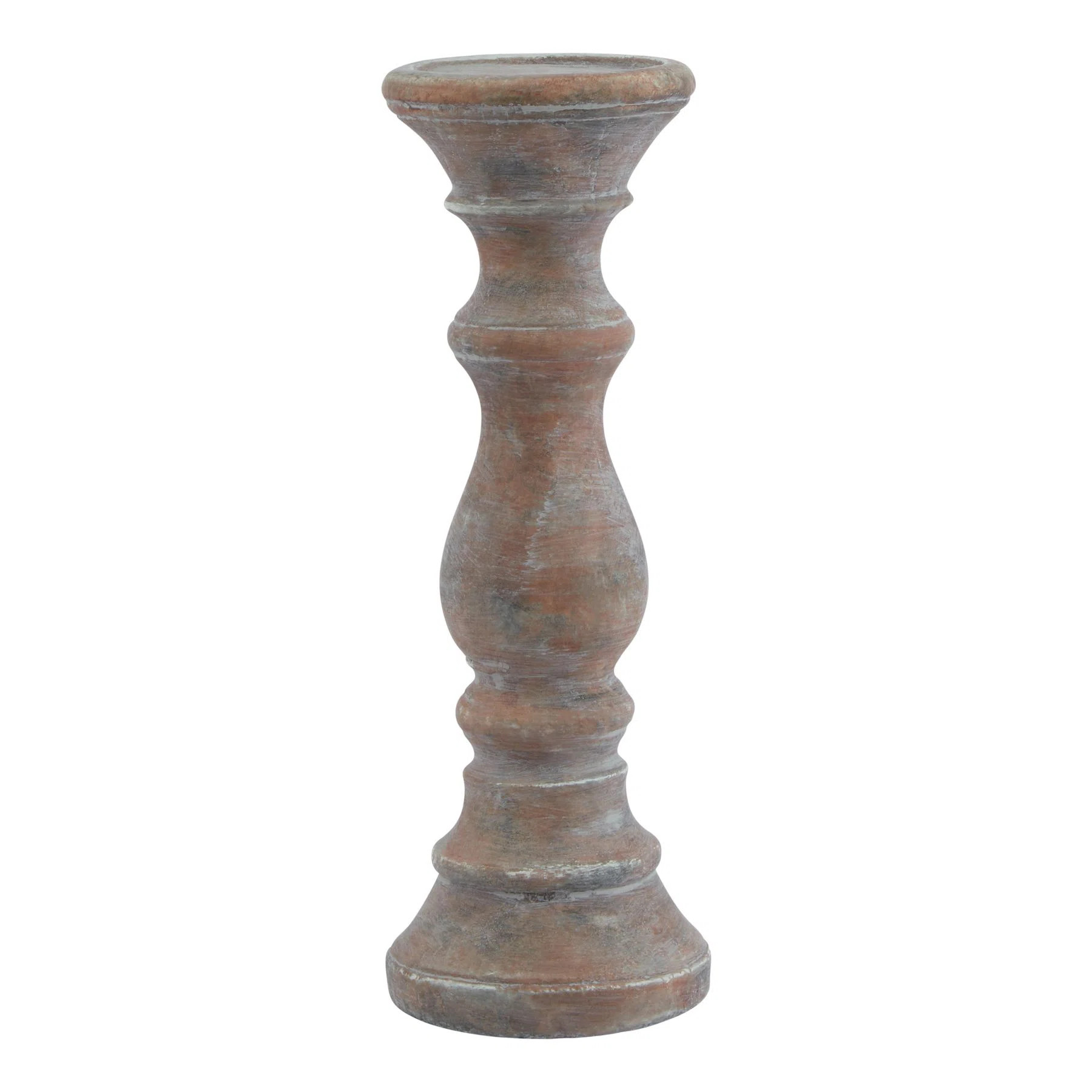 Amalfi Grey Column Candle Holder | Wayfair UK